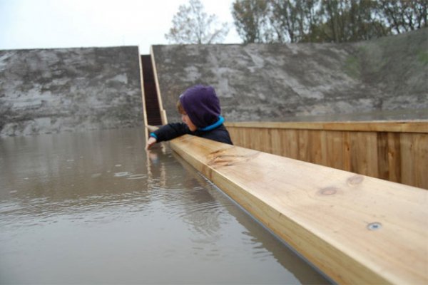 The Dutch Built a Wooden 'Sunken' Bridge