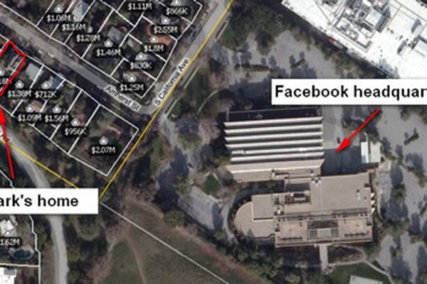 Facebook Founder Mark Zuckerberg Lives on Rent