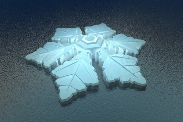 Новый Плавающий Отель В Виде Снежинки Построят У Берегов Норвегии