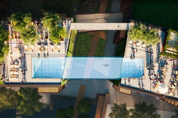 Լոնդոնում Նախատեսվում Է Կառուցել Ապակյա Կախված Լողավազան