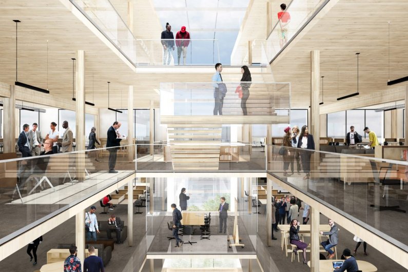 USA Planned To Build Countries Largest Timber Office Building