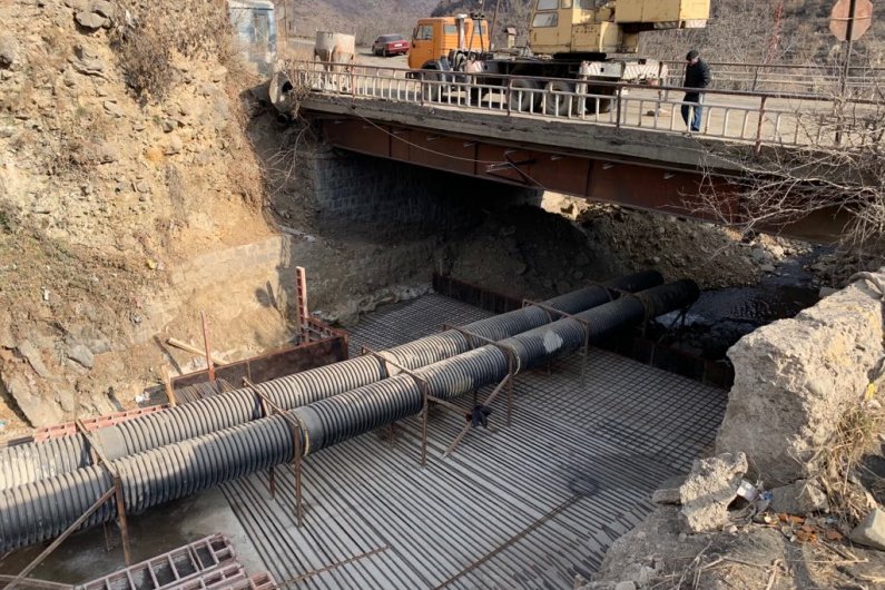 Капитальный Ремонт на Участке Туманян-Баграташен Межгосударственной Трассы М6 