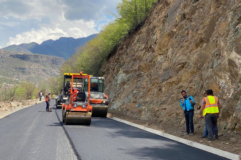 The Tumanyan-Bagratashen Section of the M6 Interstate Road is Being Renovated