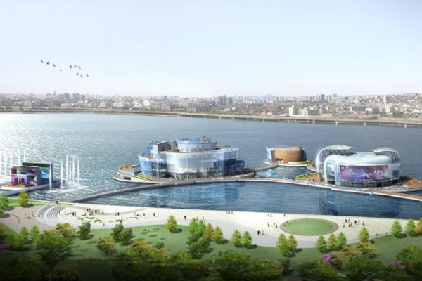 World's Largest Floating Island Opens In Seoul
