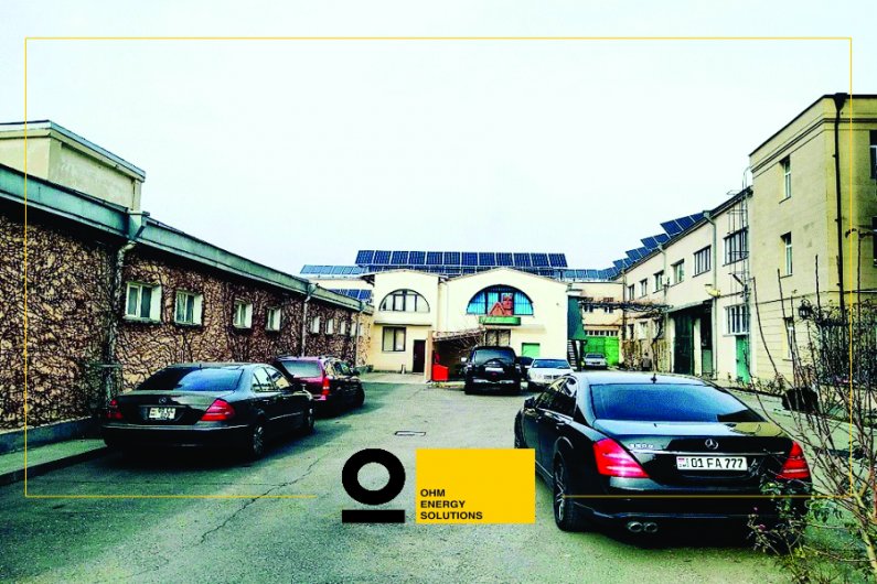 Արևային ֆոտովոլտային կայան Արցախ հյուրանոցի տանիքին