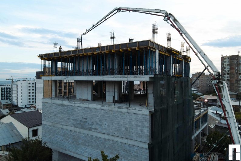 Arabkir 19 structural frame work by Archicon.