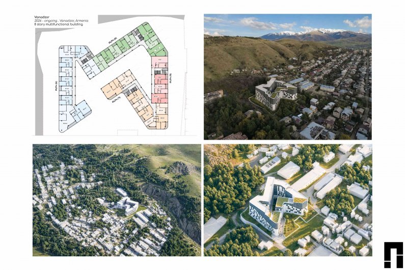 Hotel architecture design in Vanadzor