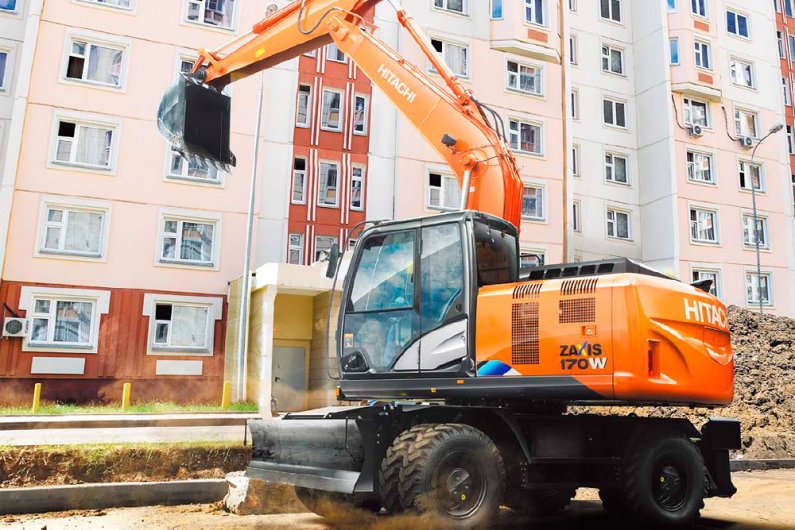 Hitachi wheeled excavators