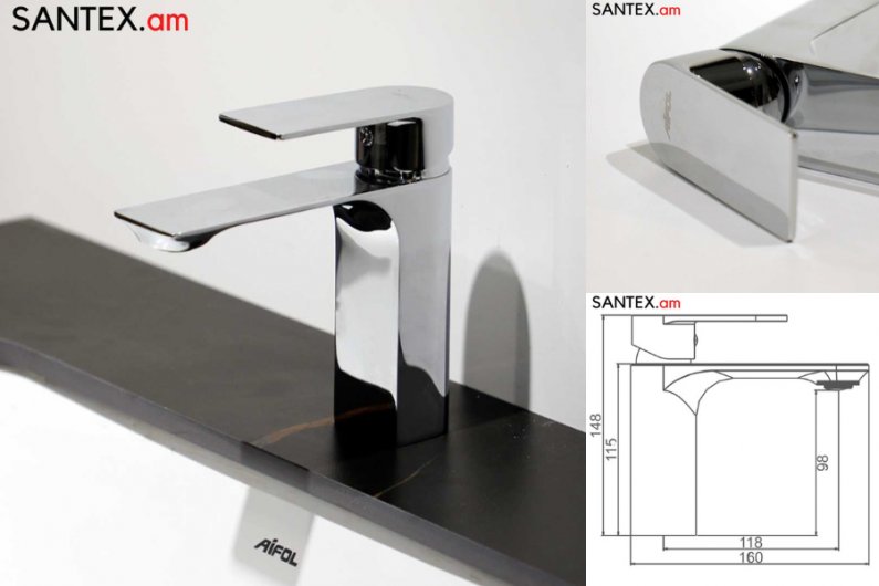 кран для умывальника из латуни