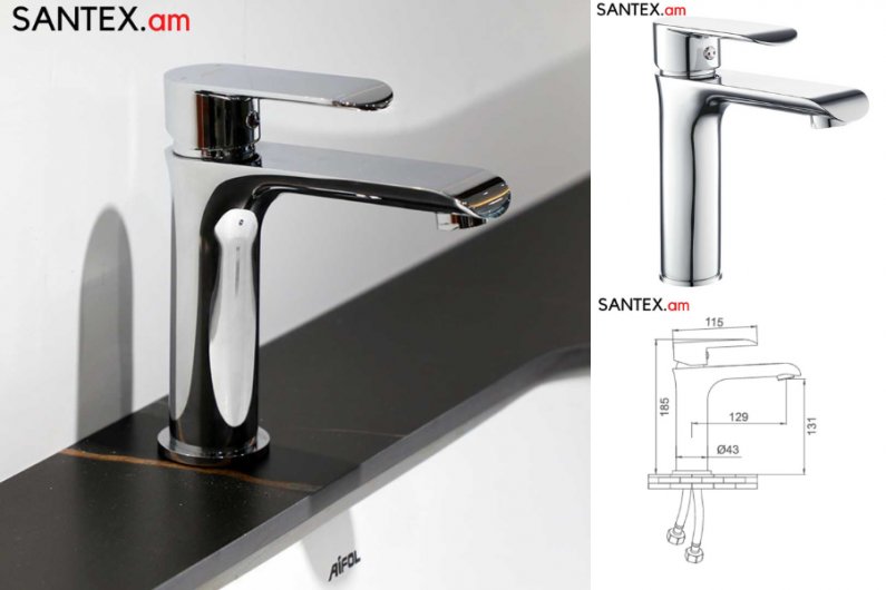 кран для умывальника из латуни