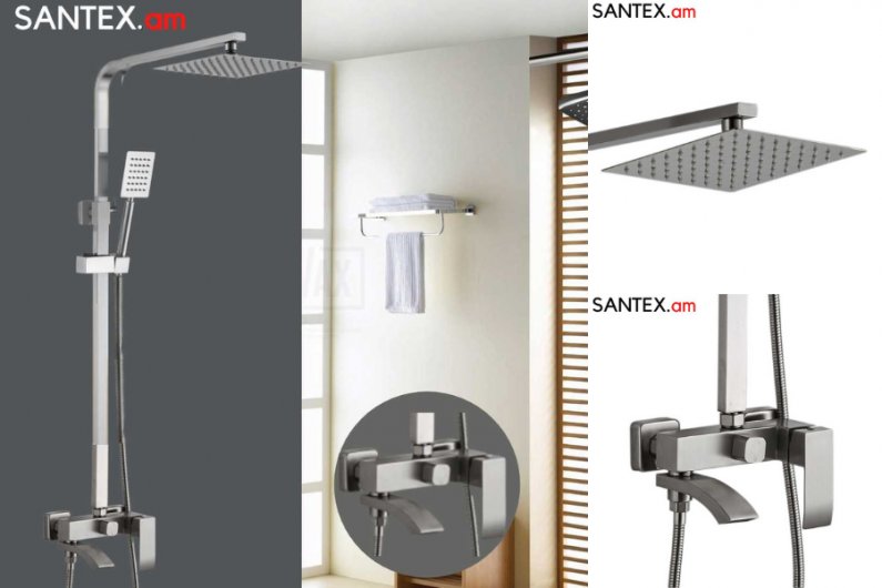 душевая система из нержавеющей стали