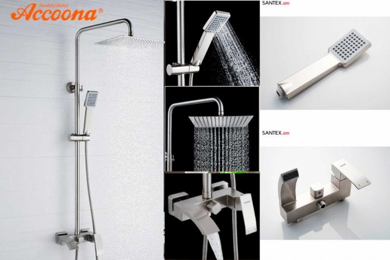 душевая система из нержавейки