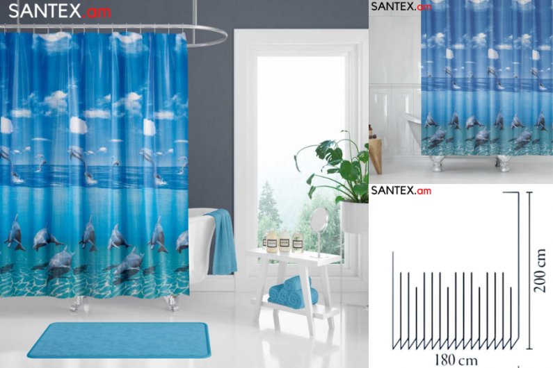 шторка для ванной комнаты