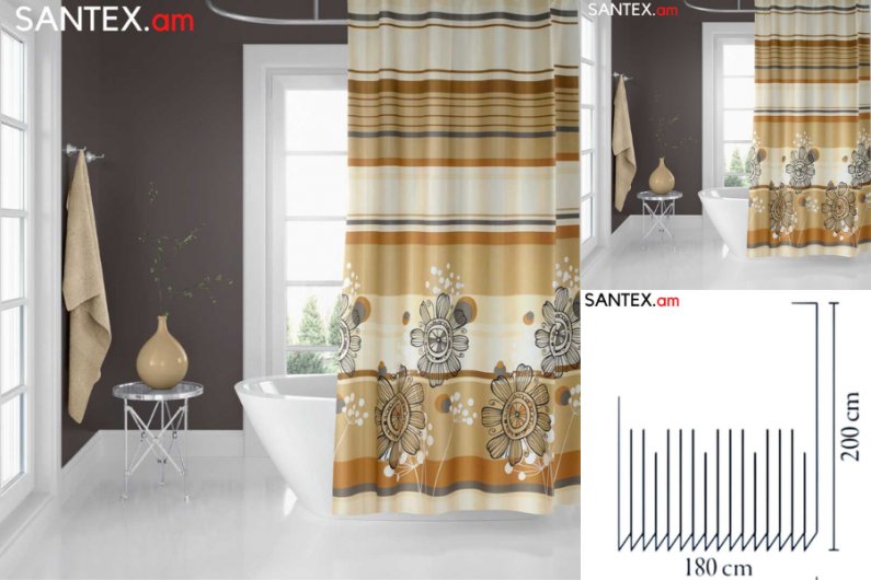 шторка для ванной комнаты