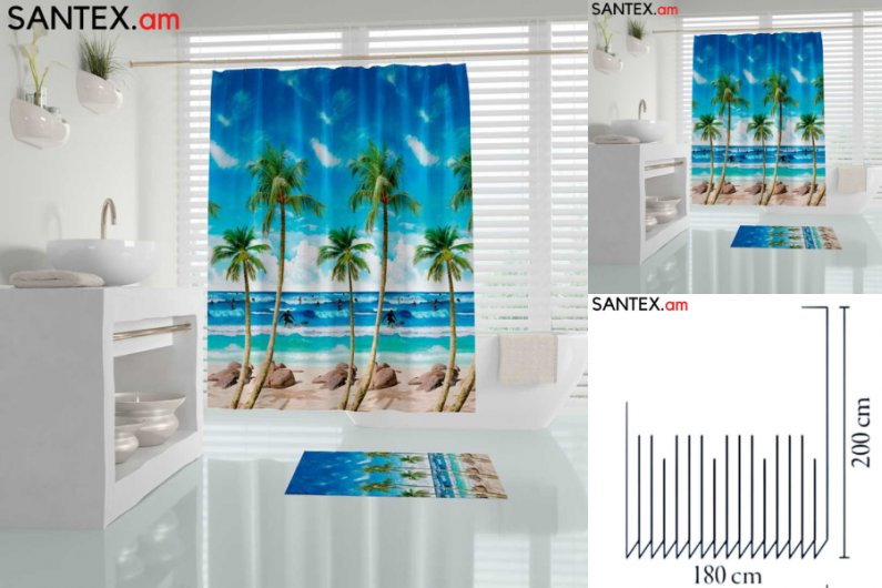 шторка и коврик