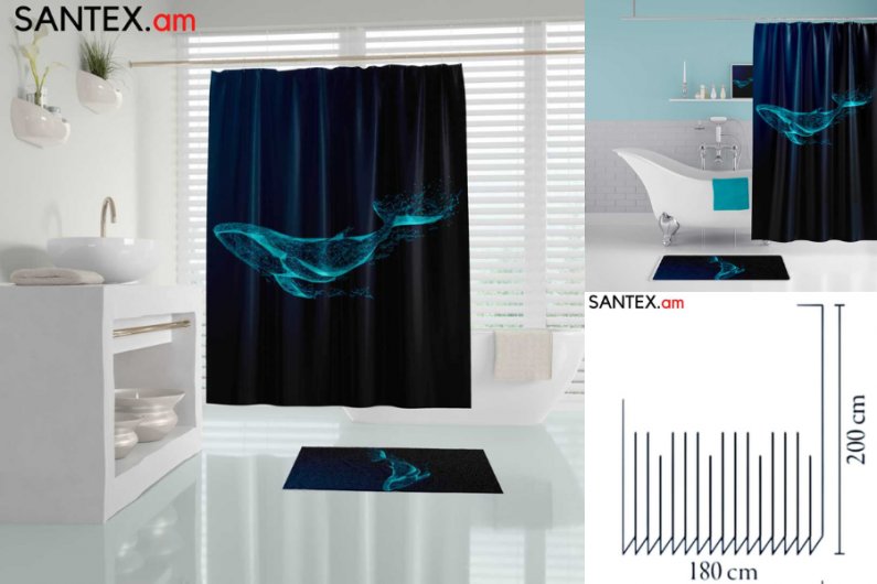 шторка и коврик