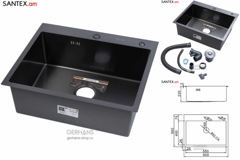 кухонная мойка из нержавеющей стали